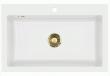 Lavabo Mera 80 porcel�nsk�kkenvask - Messing afl�b