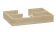Dansani skuffeindsats m/udsk�ring - 40x28 cm - Egetr�