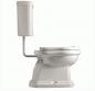 Lavabo Retro Low toilet med krom rr og S-ls - Blank hvid