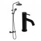 hansgrohe Tecturis & Vernis Blend pakke til badev�relse - Mat sort