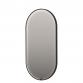 Sanibell Ink SP28 ovalt spejl m/lys, varme og sensor 50 x 100 cm - Mat sort