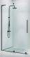 Str�mberg Faro 12 walk-in brusev�g m/skyded�r 1600mm - Klart glas/b�rstet messing