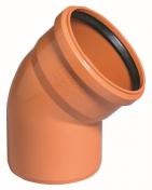 Kloakbøjning 110 mm pvc - 45 grader