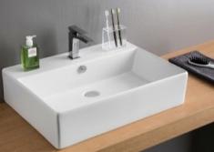 Lavabo Boxo 1015 Slim 65 hndvask t/vg eller bord - 1 hanehul