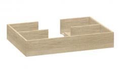Dansani skuffeindsats m/udsk�ring - 40x28 cm - Egetr�