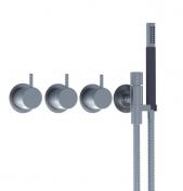 Vola 5471R-00 karbatteri m/termostat og h�ndbruser - Krom