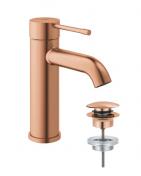 Grohe Essence New hndvaskarmatur m/push-open bundventil - Brstet Warm Sunset