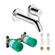 hansgrohe Tecturis S komplet hndvaskarmatur til indbygning m/EcoSmart+ - 165 - Krom