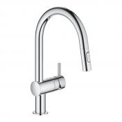 Grohe NEW Minta kkkenarmatur m/udtrk og C-tud - Krom