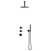 Damixa Iris XS 2 brusesystem til indbygning - Loft - Mat sort