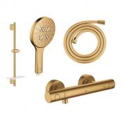 Grohe Rainshower SmartActive komplet brusesystem m/termostat - 600 mm - B�rstet cool sunrise