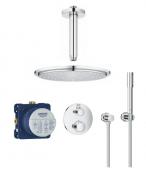 Grohe NEW Rainshower 210 komplet brusesystem til indbygning - Loft