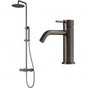 Lavabo Argo & Mira RS komplet pakke til badev�relset - Gunmetal
