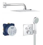 Grohe SmartControl F-Series komplet brusesystem til indbygning m/ integreret bruseholder