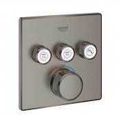 Grohe SmartControl indbygningsarmatur med 3 udtag - Brstet hard graphite