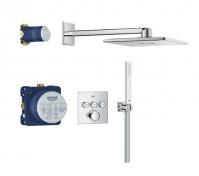 Grohe Precision SmartControl 310 komplet indbygget brusesystem m/SmartActive hovedbruser - Krom