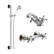 Lavabo Retro komplet pakke til badev�relse - Krom
