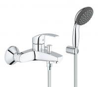 Grohe Eurosmart Vitalio badekararmatur m. hndbruser - Krom