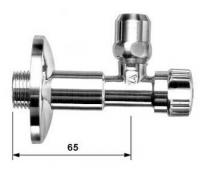 Stopventil 1/2"x10 mm lang (3/8" nippel)