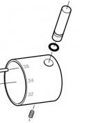 Brma temperaturgreb (hjre) til Brma Geometry Term armatur