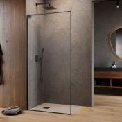 Str�mberg Walk-in 305 fast brusev�g 90 cm - Venstre - Klar glas/gunmetal