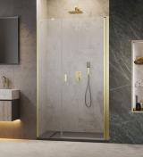 Str�mberg Noma 45 svingd�r m/sidepanel 1000mm - H�jre - B�rstet messing