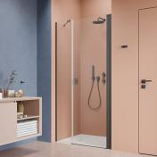 Str�mberg Noma 45 svingd�r m/sidepanel 1000mm - H�jre - B�rstet gunmetal