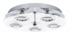 Eglo cabo 5 LED spots - Krom/hvid