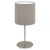 Eglo Pasteri bordlampe - Brstet stl/Taupe