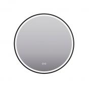 Cassøe Form rundt spejlskab m/lys, touch og antidug Ø60 cm - Sort