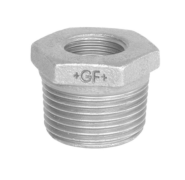 GF Galvaniseret nippelmuffe - 3/4" - 1/2"