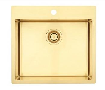 Lavabo Kubus 540 Soft køkkenvask - Guld/messing (børstet) Lavabo Kubus 540 Soft køkkenvask - Guld/messing (børstet)