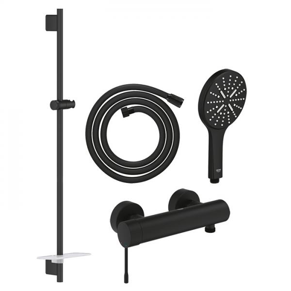 Grohe Rainshower SmartActive komplet brusesystem - Mat sort