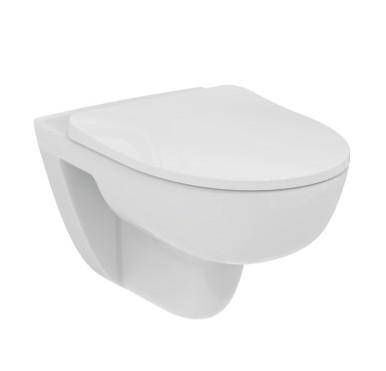 Ideal Standard i-life A væghængt toilet m/Rimless+ og sæde m. softclose og Easy LiftOff