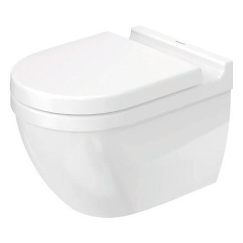 Duravit Starck 3 væghængt toilet rimless m/HygieneGlaze u/sæde