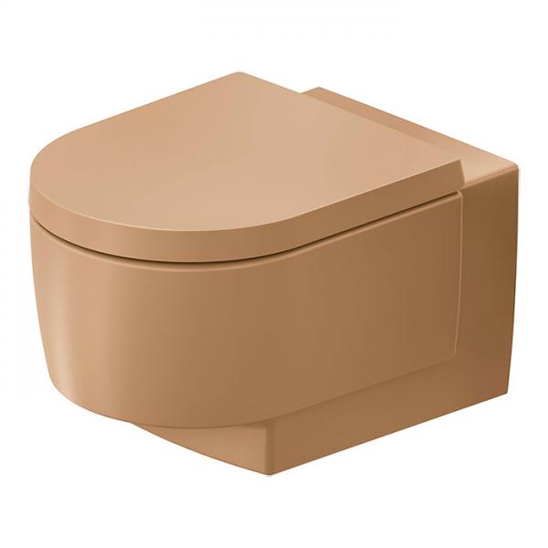 Duravit Balcoon væghængt toilet m/Rimless og DuraShield - Ler Terra Duravit Balcoon væghængt toilet m/Rimless og DuraShield - Ler Terra