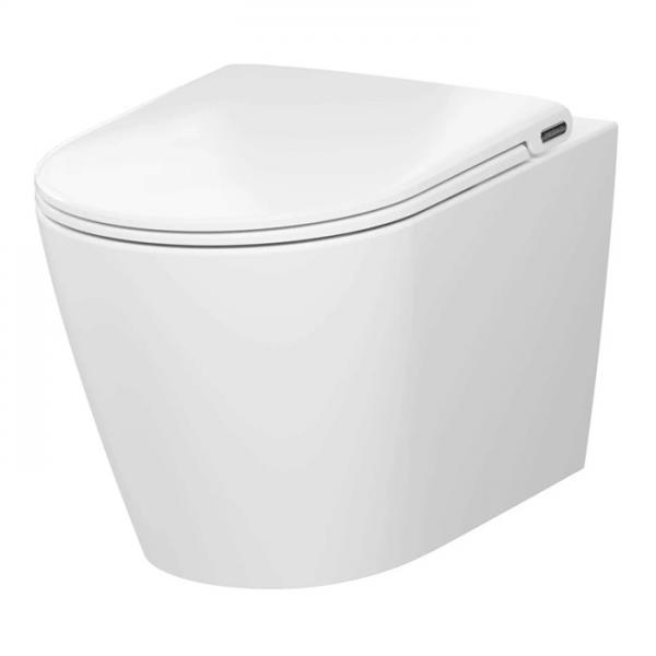 Pressalit Trend væghængt toilet m/Circular Flush og Pressalit Style D2 sæde Pressalit Trend væghængt toilet m/Circular Flush og Pressalit Style D2 sæde