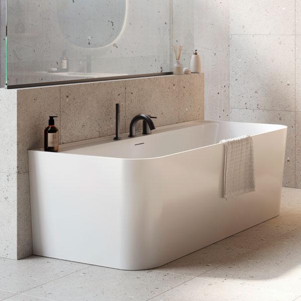 Str&oslash;mberg Piceno back-to-wall badekar 1700 x 800mm
