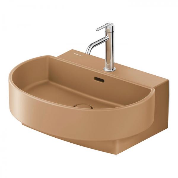 Duravit Balcoon 60 håndvask t/væg - 1 hanehul - Ler Terra Duravit Balcoon 60 håndvask t/væg - 1 hanehul - Ler Terra