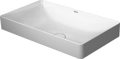 Duravit Durasquare 60 fritstående bowlevask - Uden hanehul - Wondergliss