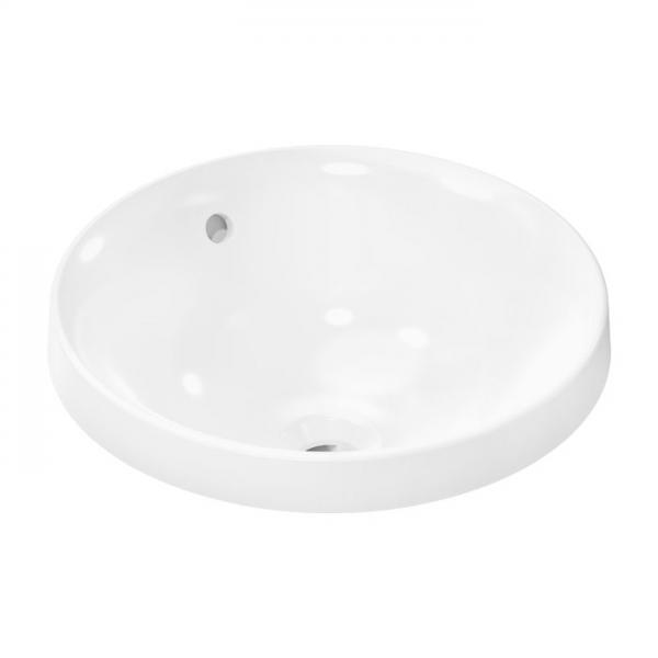 hansgrohe Xuniva S 40 rund håndvask t/nedfældning - Uden hanehul - Med overløb hansgrohe Xuniva S 40 rund håndvask t/nedfældning - Uden hanehul - Med overløb