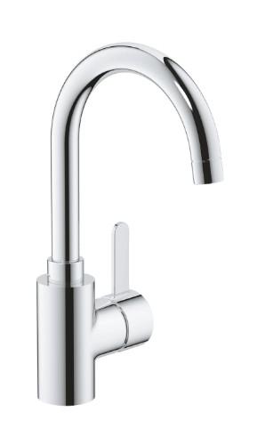 Grohe Eurosmart Cosmopolitan håndvaskarmatur m/push open bundventil og svingtud - Krom