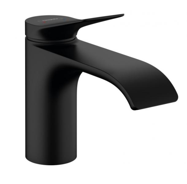 hansgrohe Vivenis 80 h&aring;ndvaskarmatur u/bundventil - Mat sort