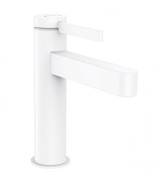 Hansgrohe Finoris 110 håndvaskarmatur m/push-open - Mat hvid