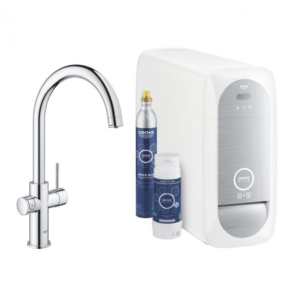 Grohe Blue Home køkkenbatteri m/C-tud - Krom