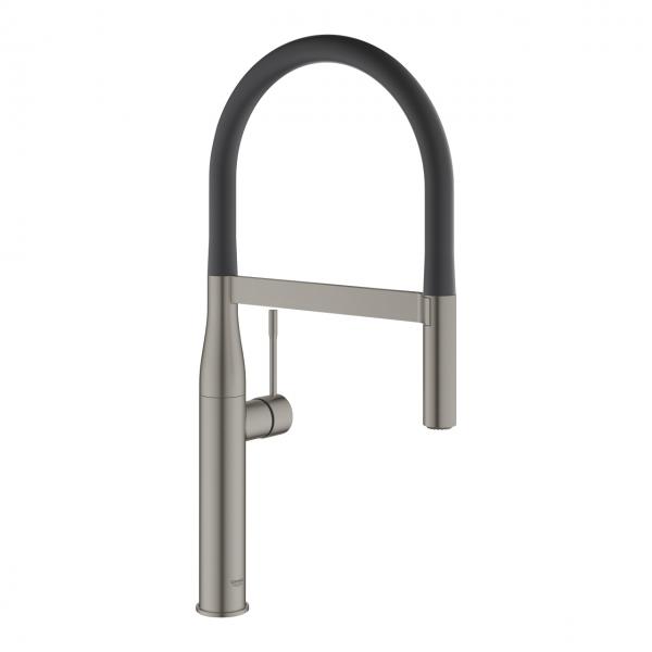 Grohe Essence New køkkenarmatur m/profi-bruser - Børstet hard graphite