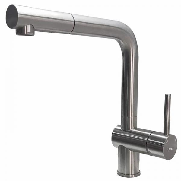 Lavabo Kubus 385 RS køkkenarmatur m/udtræk - Rustfrit stål Lavabo Kubus 385 RS køkkenarmatur m/udtræk - Rustfrit stål