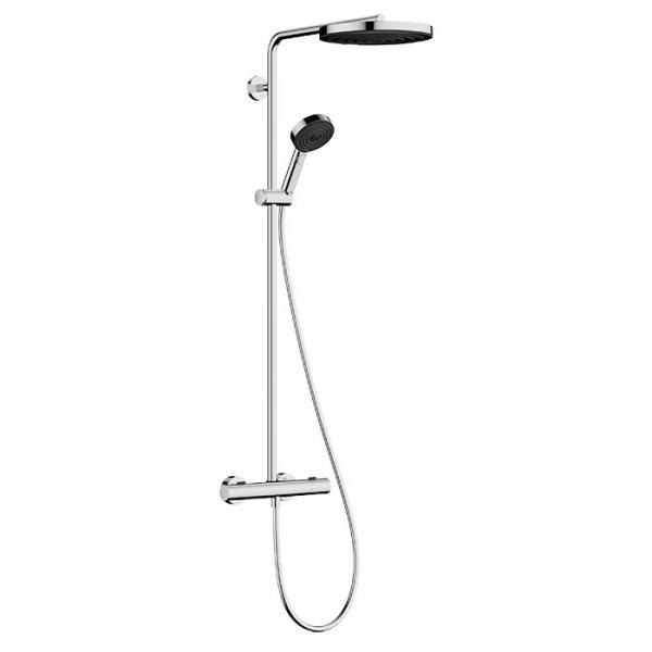 hansgrohe Pulsify S Puro 260 Showerpipe 1jet m/EcoSmart, EcoStat Fine og 3jet håndbruser - Krom