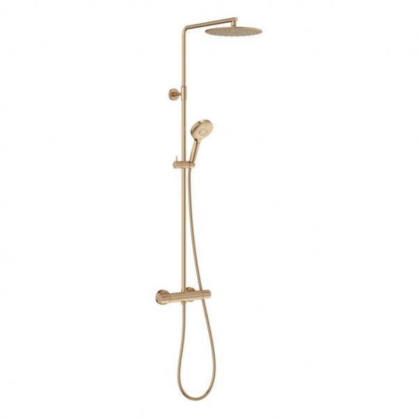Damixa Silhouet komplet brusesystem - Ø250 - Børstet bronze Damixa Silhouet komplet brusesystem - Ø250 - Børstet bronze