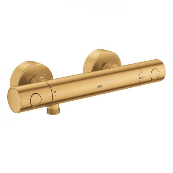Grohe Grohtherm 800 Cosmopolitan brusearmatur m/termostat - Børstet Cool Sunrise Grohe Grohtherm 800 Cosmopolitan brusearmatur m/termostat - Børstet Cool Sunrise